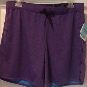 Reebok Purple athletic shorts